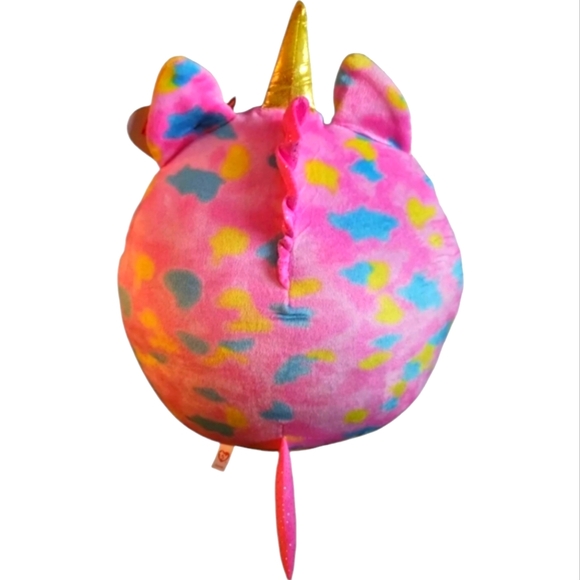 NWT - Ty Squish-a-Boos FANTASIA Pink Unicorn 14" Plush - Picture 2 of 4